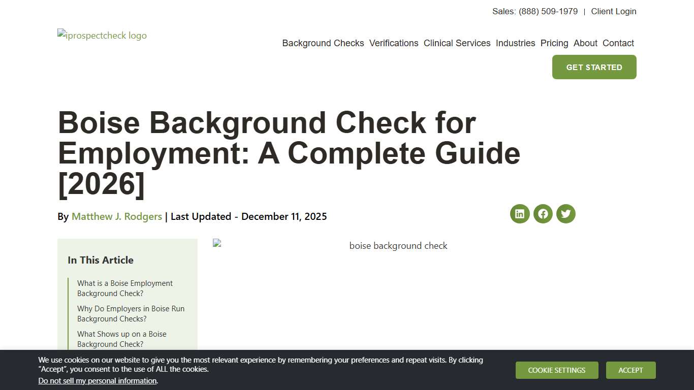 Boise Background Check for Employment: A Complete Guide [2026] - iprospectcheck